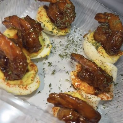 (1/2) DOZEN HOT HONEY SHRIMP EGGS 