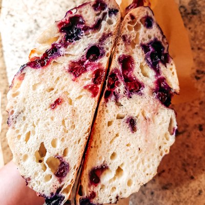 Blueberry Lemon Round Artisan Sourdough Loaf