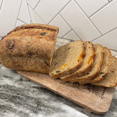 Fresh Milled Jalapeño Cheddar Sourdough