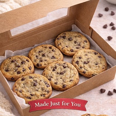 Cozy Classic Chocolate Chip Cookies (per Dozen)