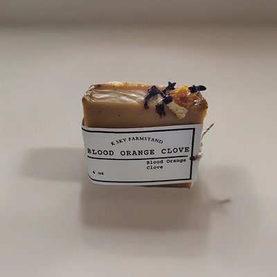 Homemade Goat Soap(Blood Orange Clove)