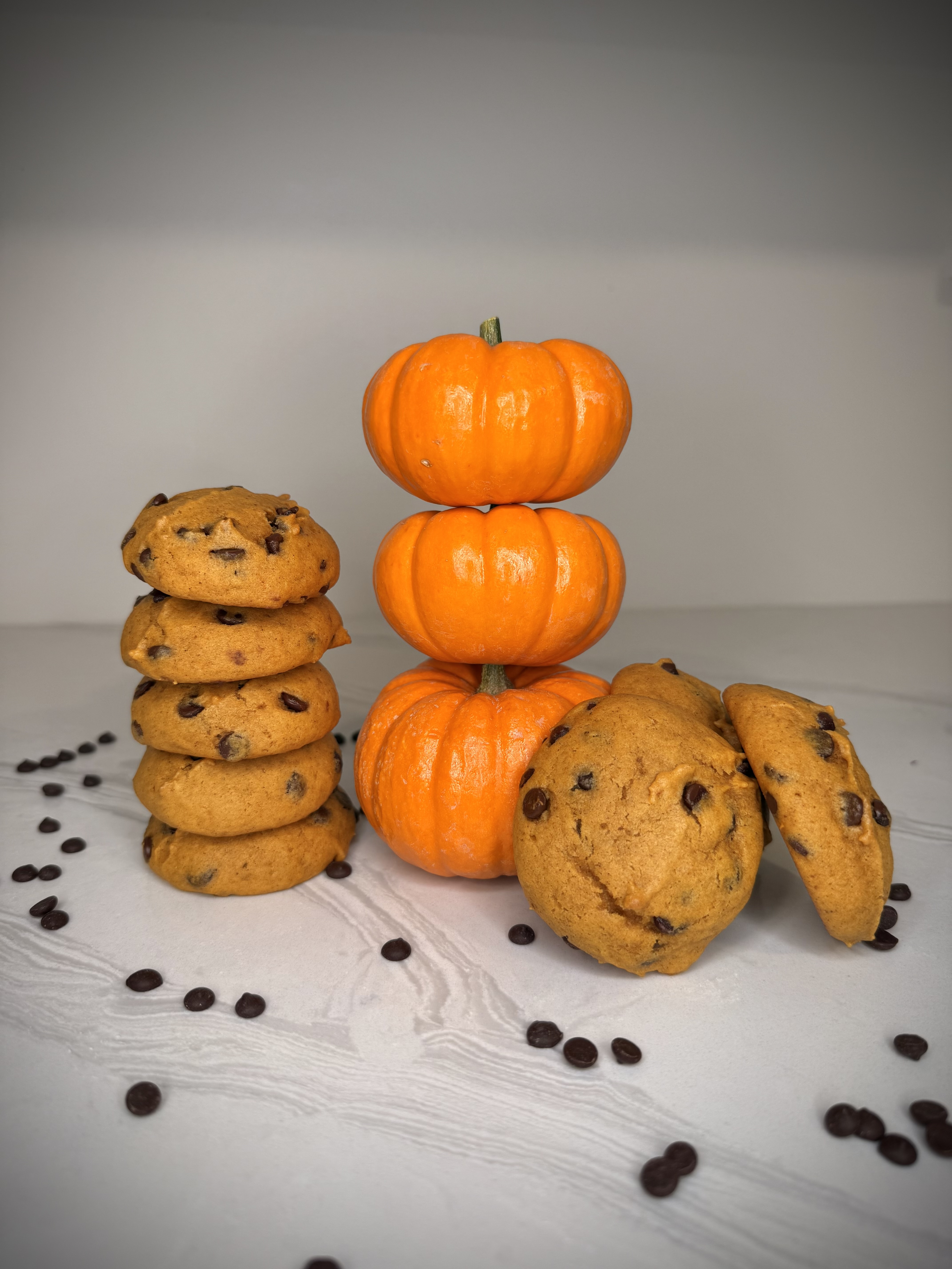 Pumpkin Chocolate Chip Cookies-Dozen
