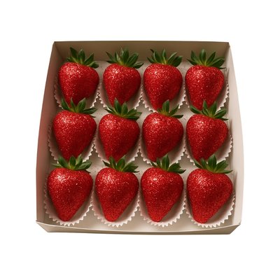 Strawberry 1dz 1 Color & Glitter