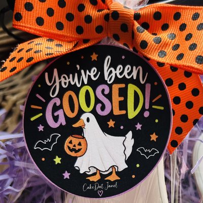 Halloween Porch Goose 