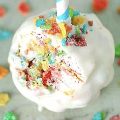 fruity pebble cake pop 