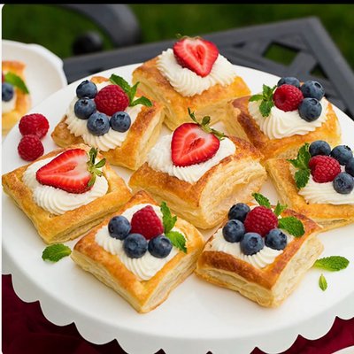 Puff Pastry W/fresh Fruit