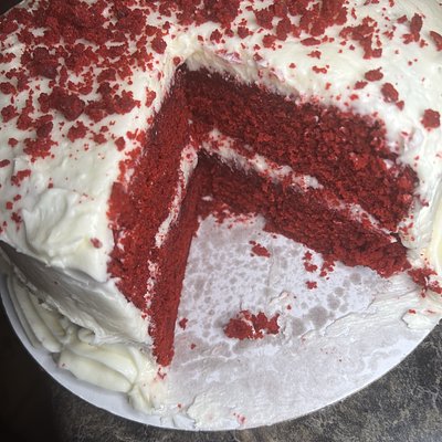 Two Tier Red Velvet Cake
