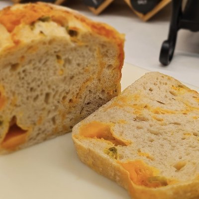 Jalapeno Cheddar Sourdough Loaf