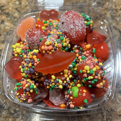 Small Frozen Candied Grape Tray
