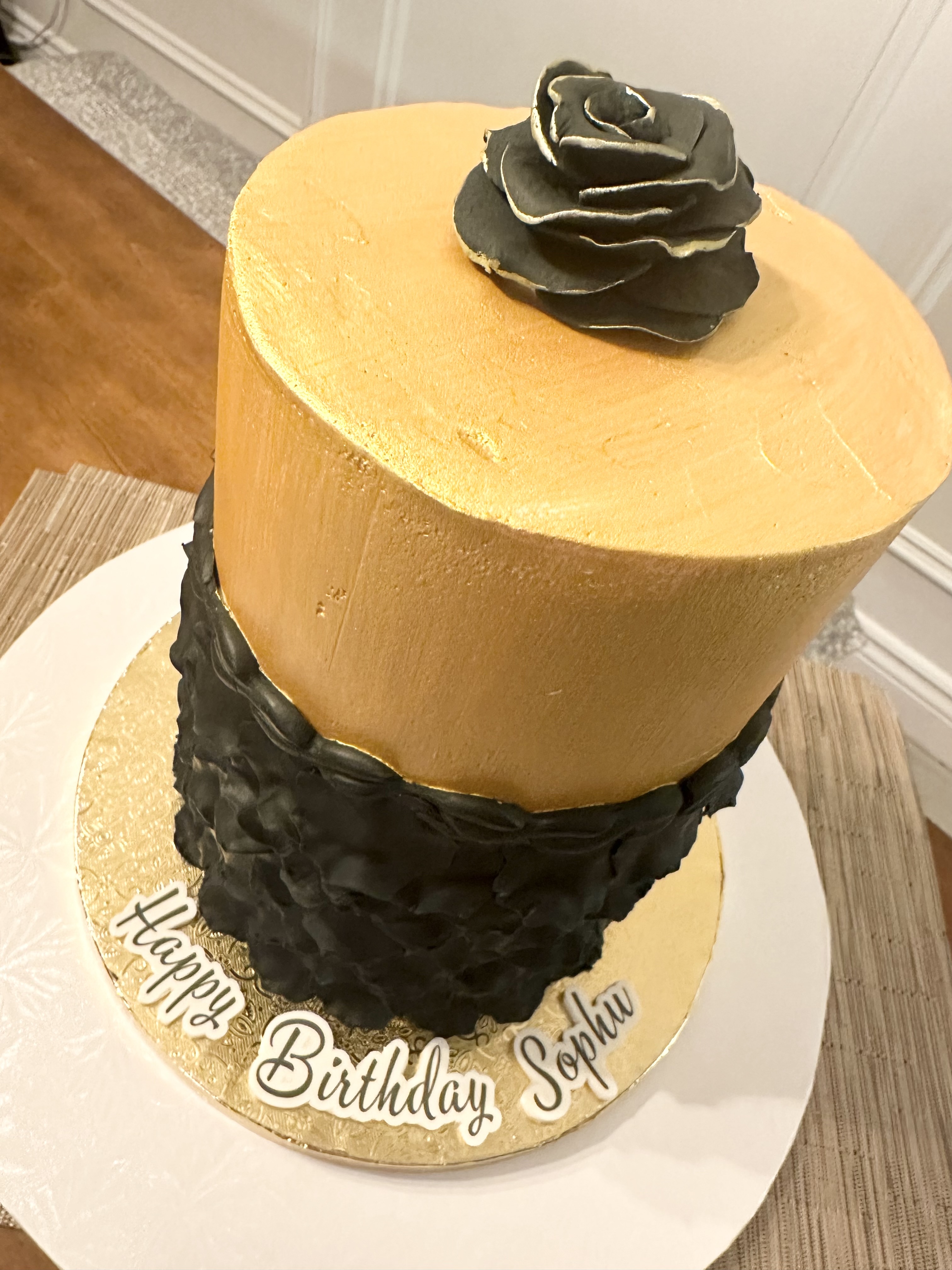 6” 4 Layer Tall Custom Cake  Serves 20-25 People