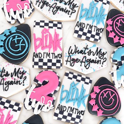 Blink and I’m Two Birthday Cookies