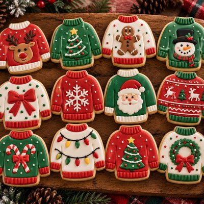 Ugly Halloween Sweater, Celebration Sugar Cookie 
