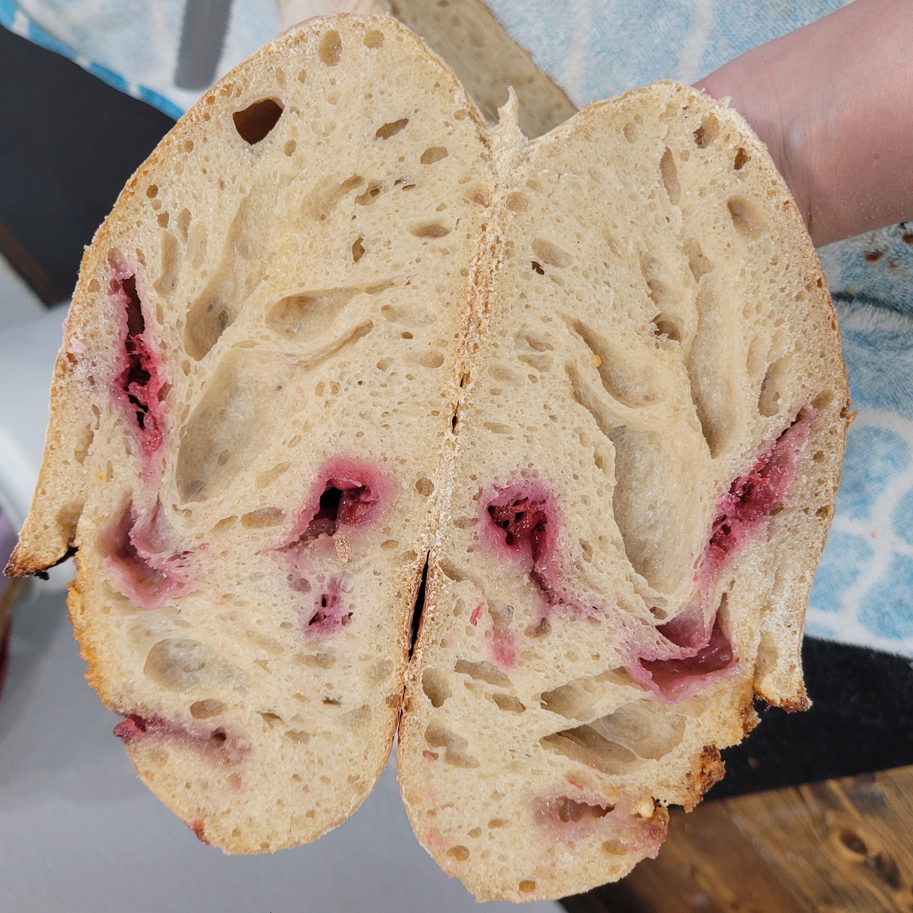 Raspberry And White Chocolate Chip Loaf