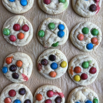 12 CT Mini M&M Sugar Cookies