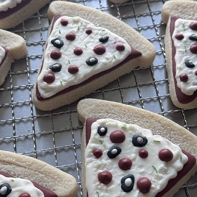 Custom Decorated Sugar Cookies “Pizza Party”