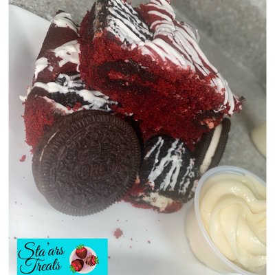 Pan Of Red Velvet Brownies 