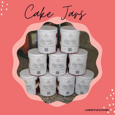 Pink Champagne Cake Jars 8oz (2 Pack)