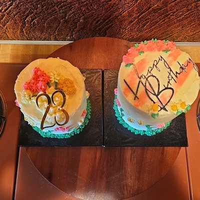 Twin 4" Custom Cake