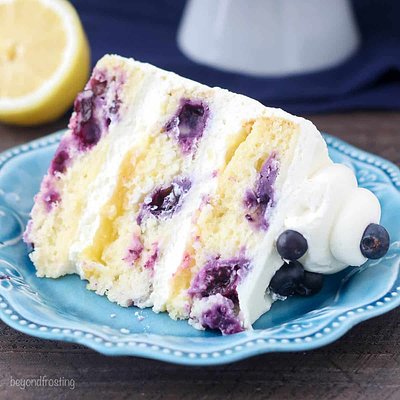 8" Lemon Blueberry Cake (3-Layered)