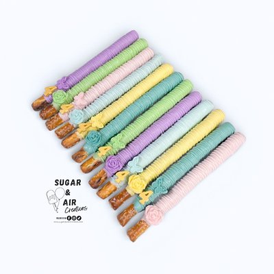 Chocolate Dipped Pretzel Rods