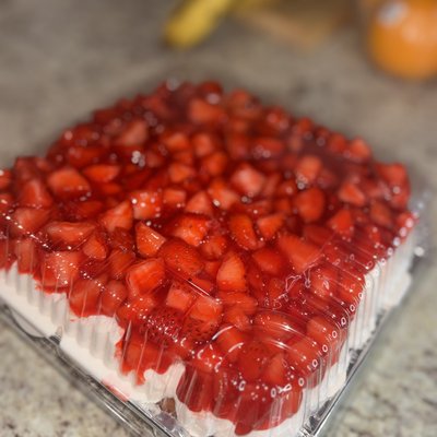 8x8 Strawberry Glazed Tres Leches