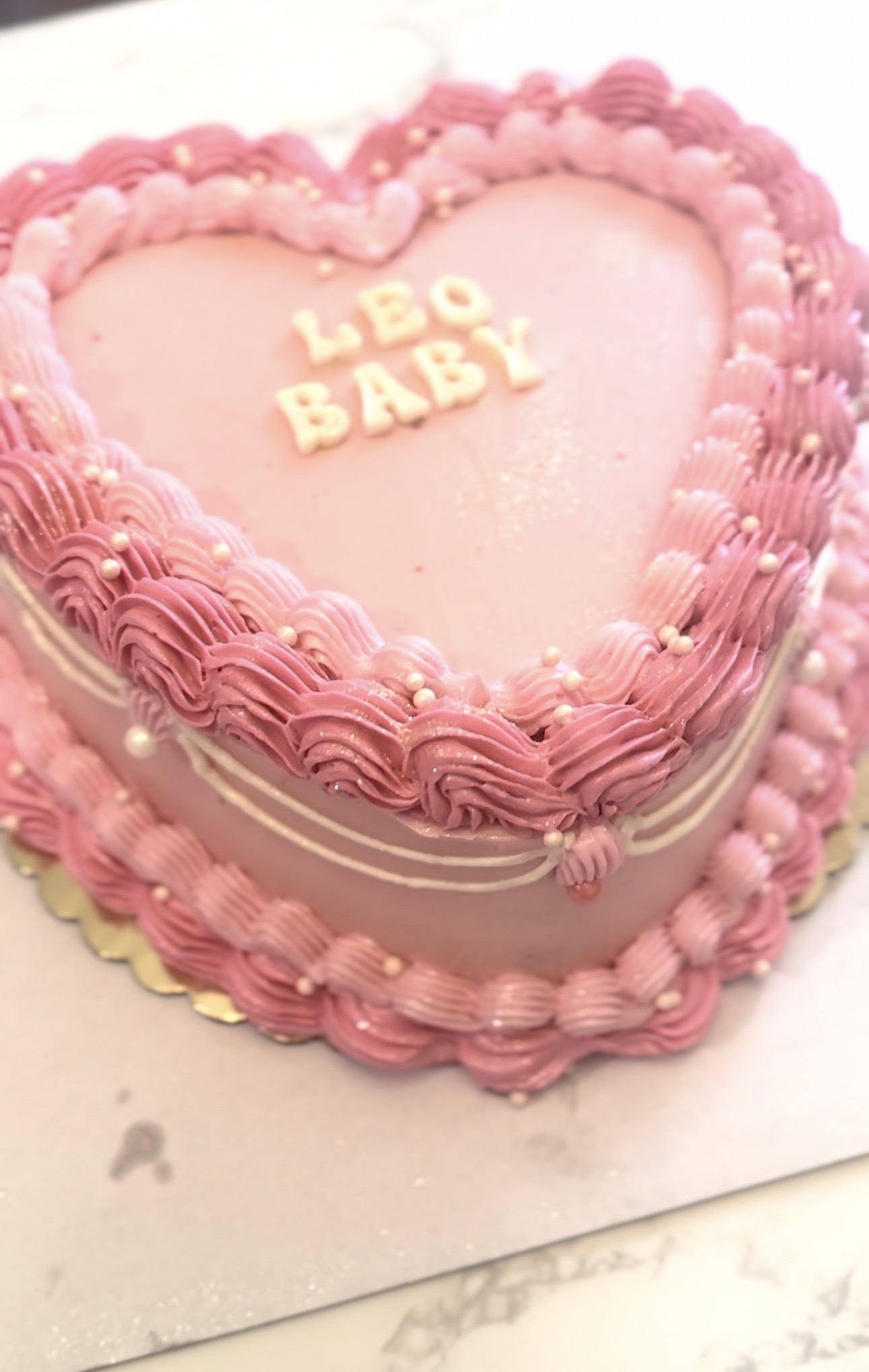 9 Inch 2 Layer Heart Cake