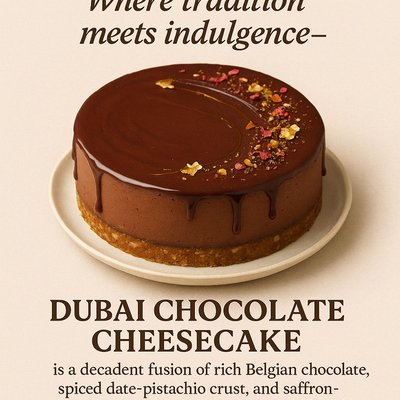 Dubai Chocolate Cheesecake (8inch)