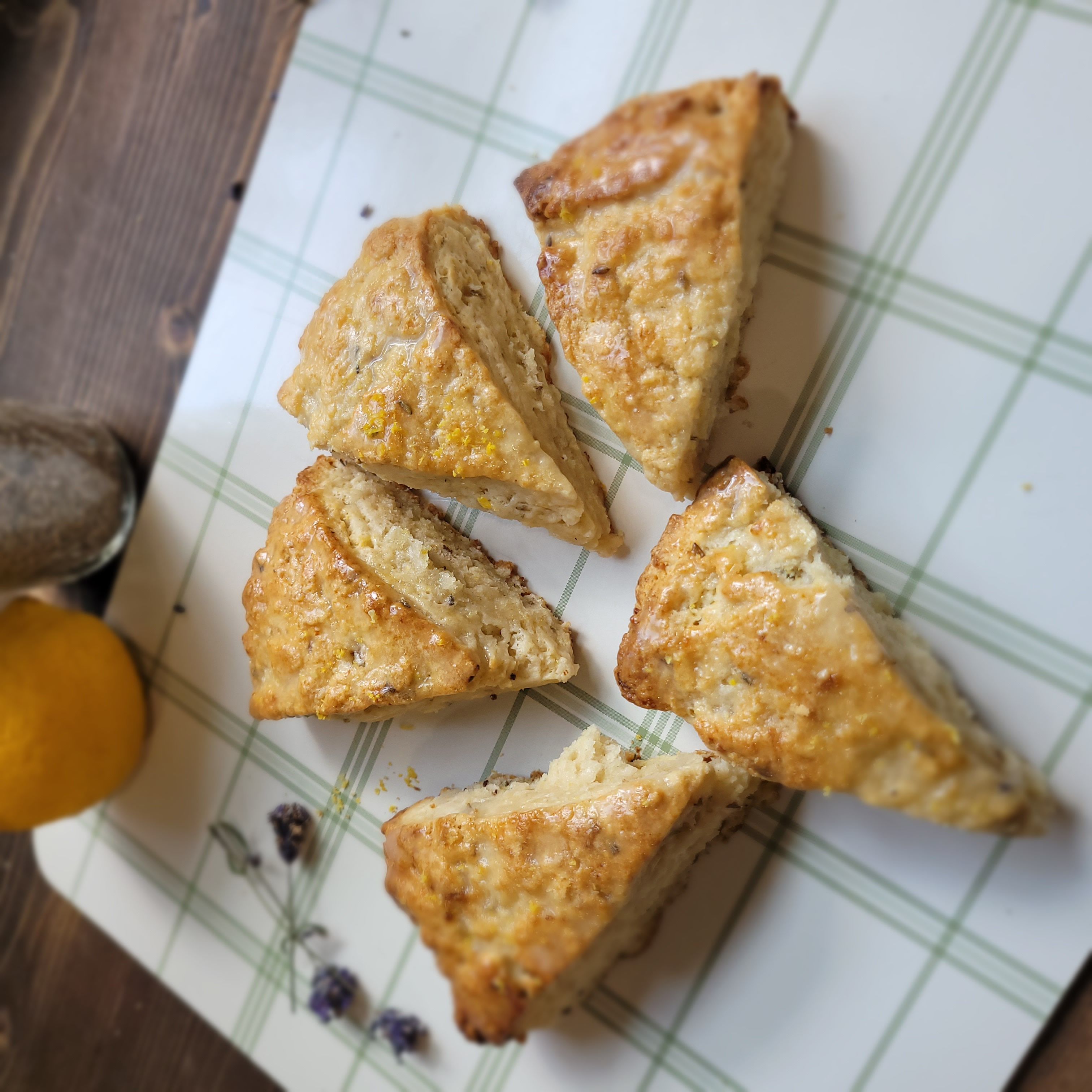 Lavender and Lemon Scone