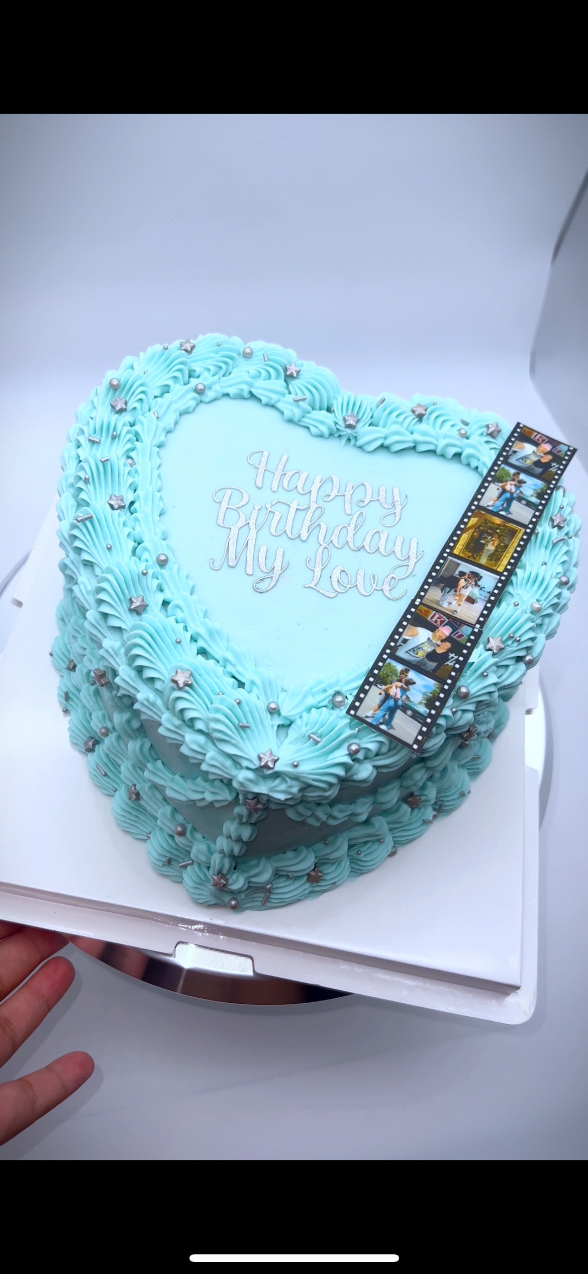10in 2 Layer Heart Cake 