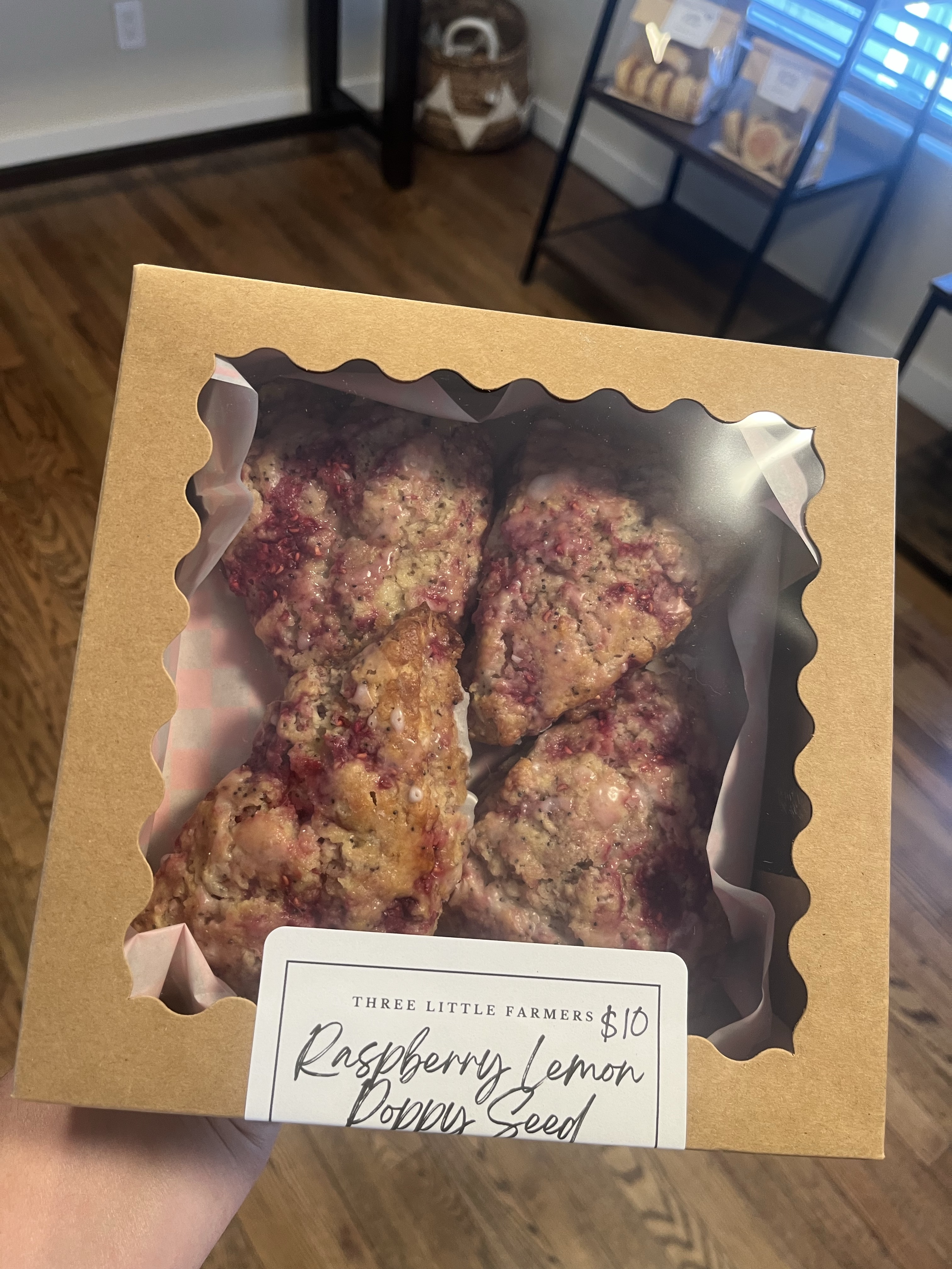 Raspberry Lemon Poppyseed Scones