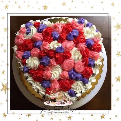 Custom 8inch 2 Layer Heart Cake