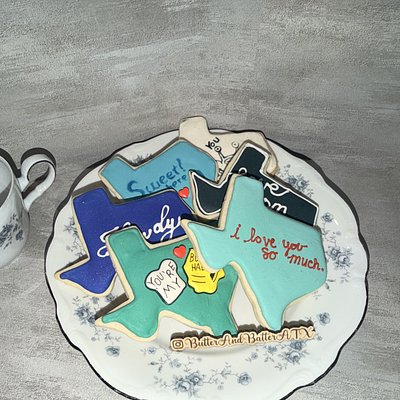 Texas Mural Sugar Cookies 