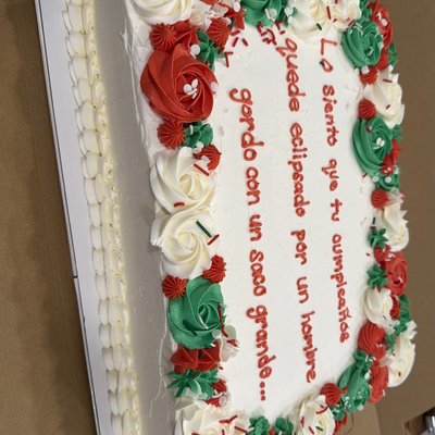 Half sheet cake