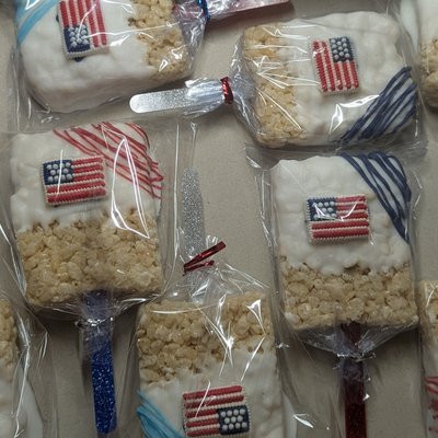Chocolate/candy Coated Homemade Cereal Treats 12