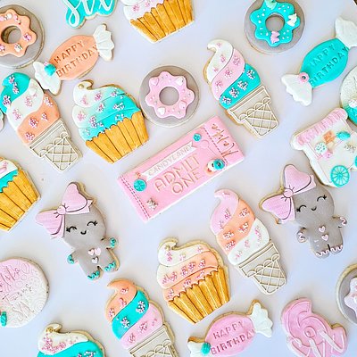 Candyland Fondant Cookies