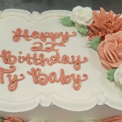 ⅛ Sheet Cake (8-10 Servings)