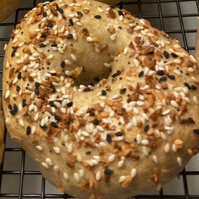 Everything Sourdough Bagels