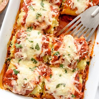 Lasagna Roll Ups - Spinach & Ricotta