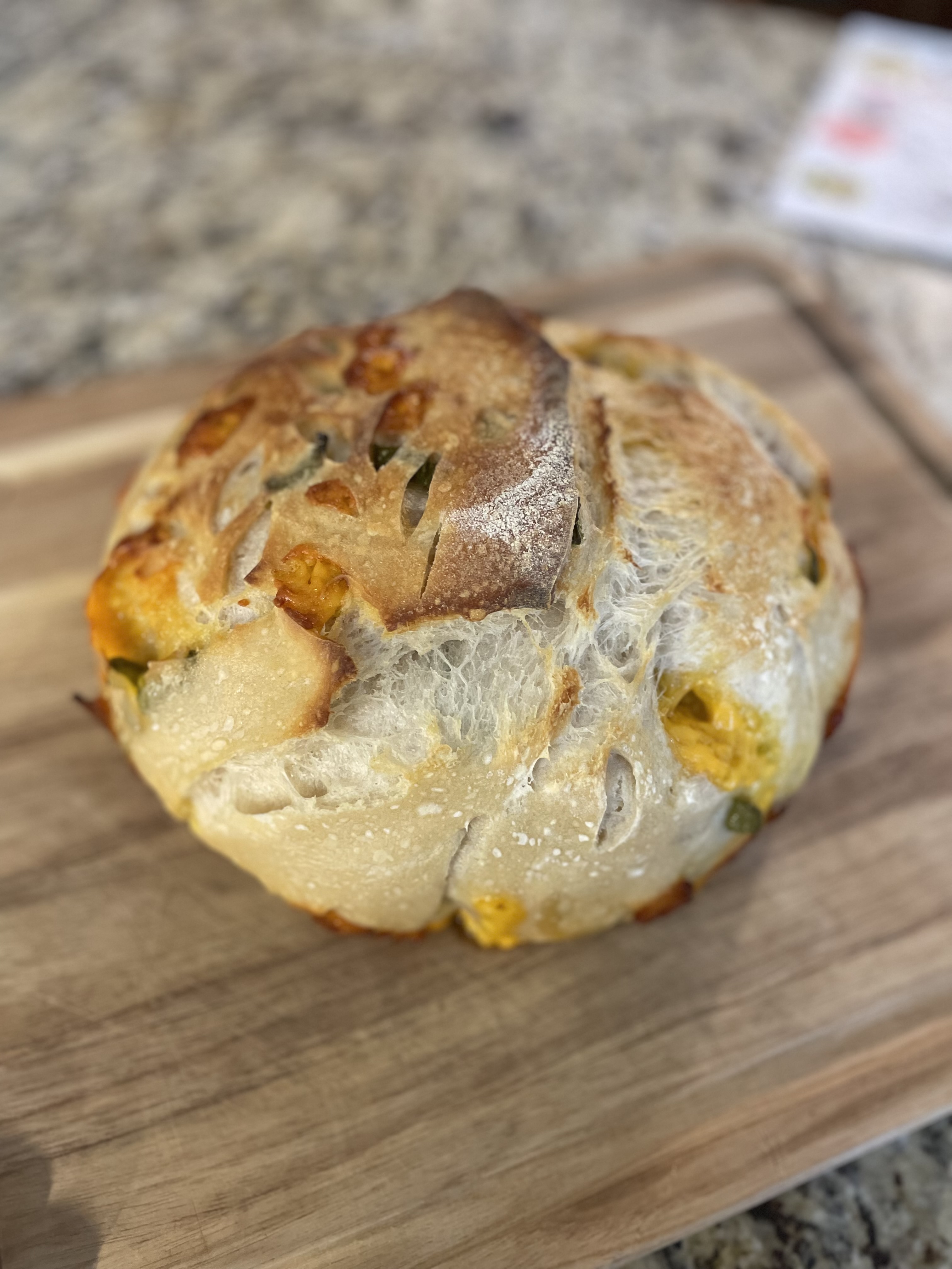 Jalepeño Cheddar Sourdough Loaf