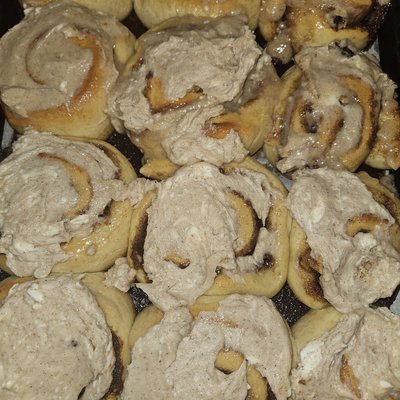 Banana Nut Cinnamon Rolls