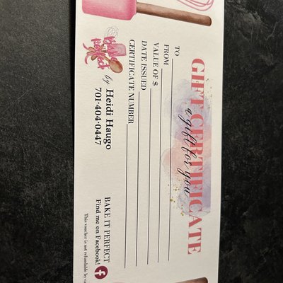 Gift Certificates 