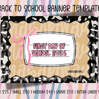 Comp Book First Day Of School Painted Banner
