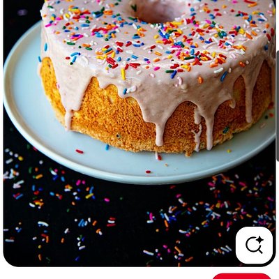 Iced Angelfood Cake