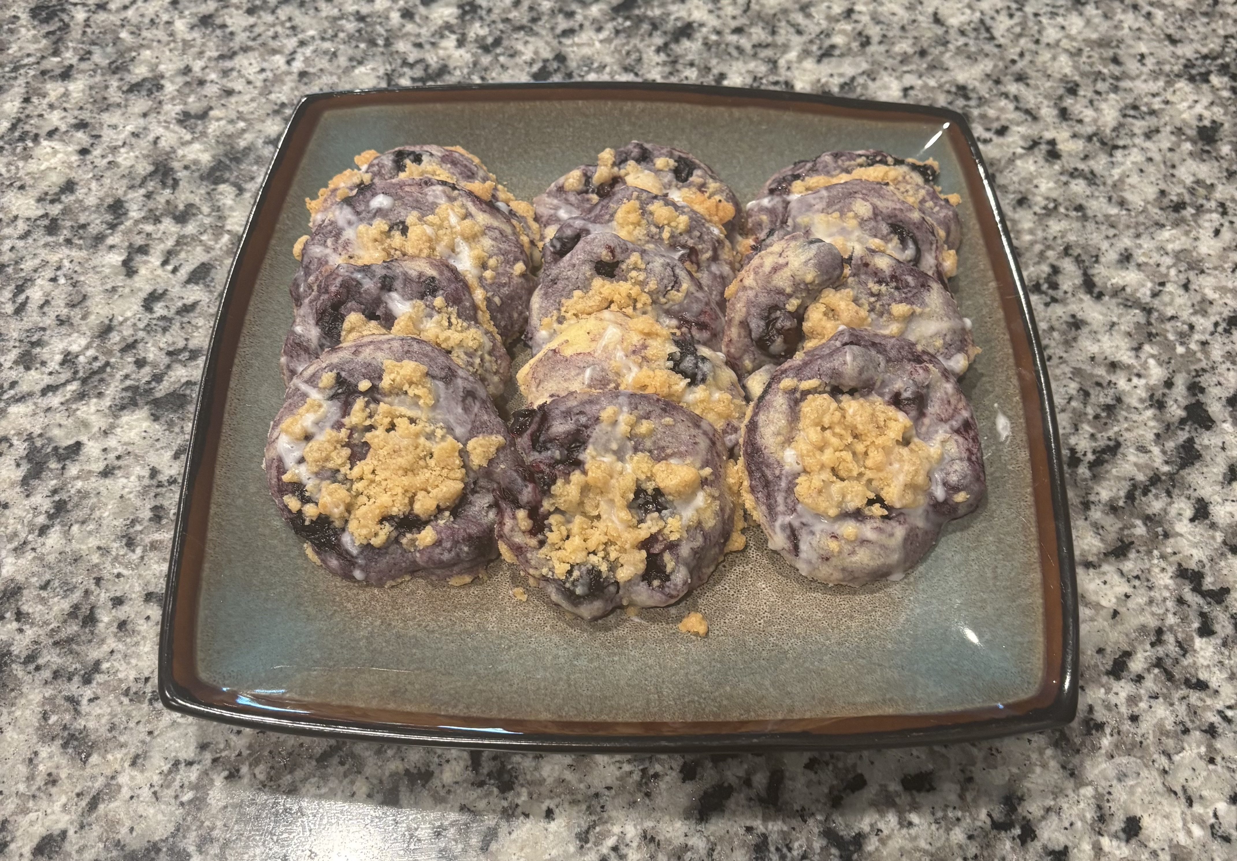 Blueberry Coffee Cake Cookies