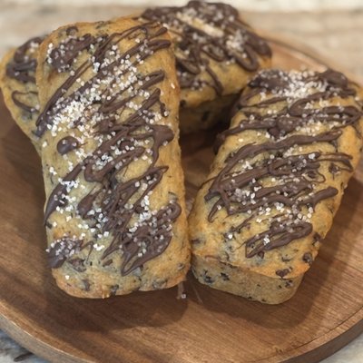 Mini Sourdough Chocolate Chip Quikbread