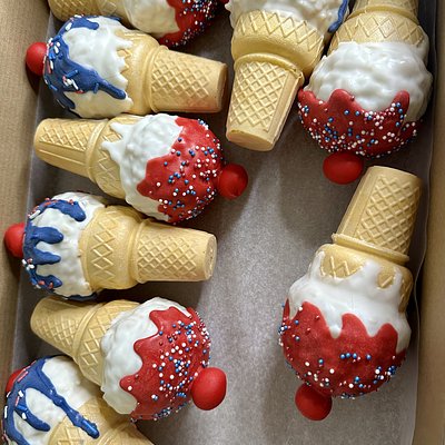 Dipped Rice Cereal Treats