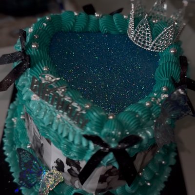 Glitter Cake Top