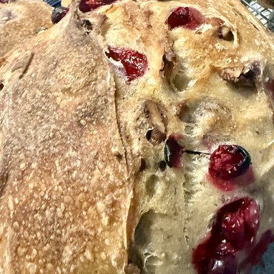 Cranberry Orange Pecan Sourdough