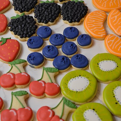 Mini Fruit Tray Cookies (2 Dozen)
