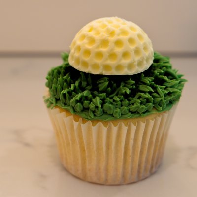 Golf Ball Themed Cupcakes